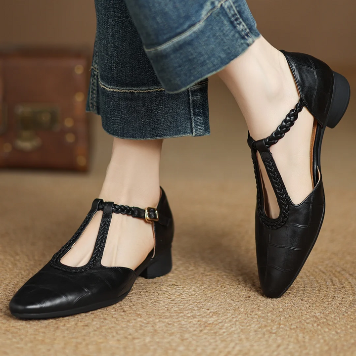 NUALA CORK | Charlotte Flat T-Bar Mary Janes