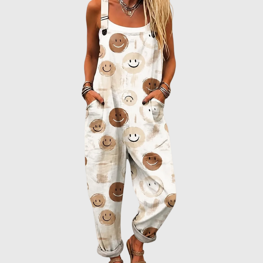 Beige Sorrisi Dungarees