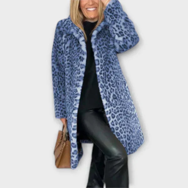 Maëva - Chic Leopard Print Coat