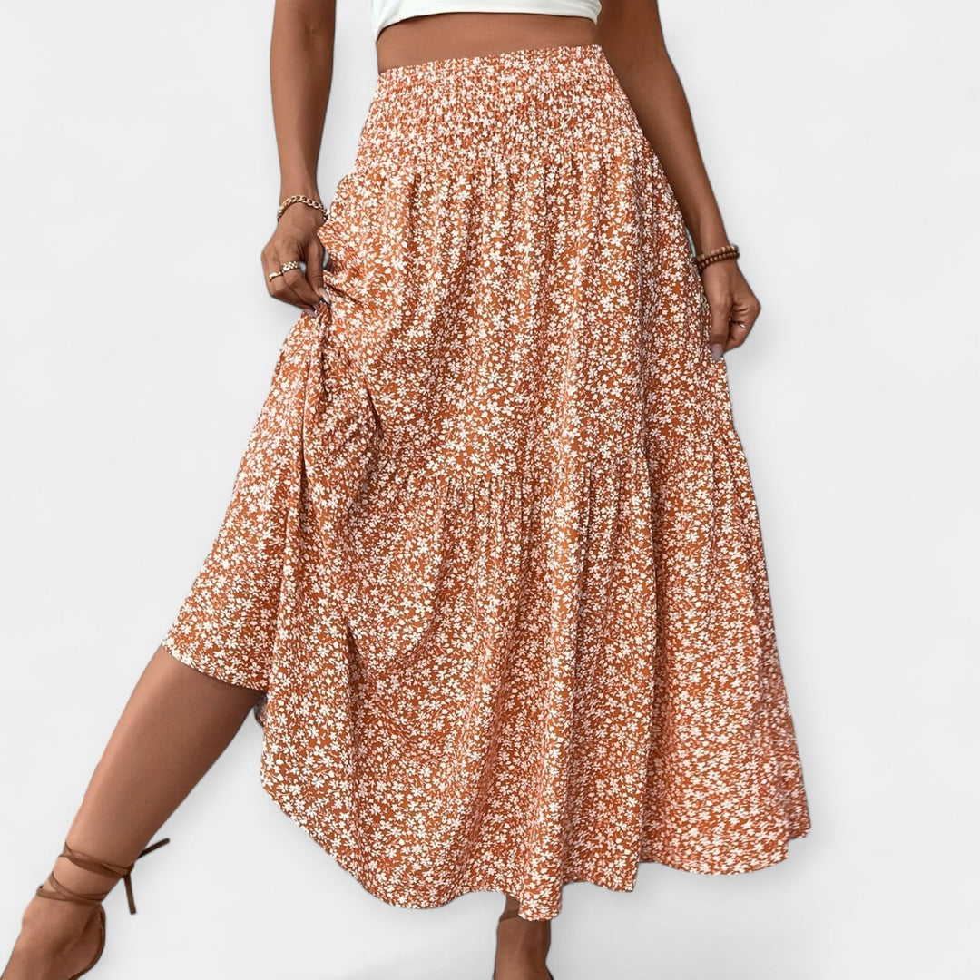 Órlaith - Stretchy Floral Skirt