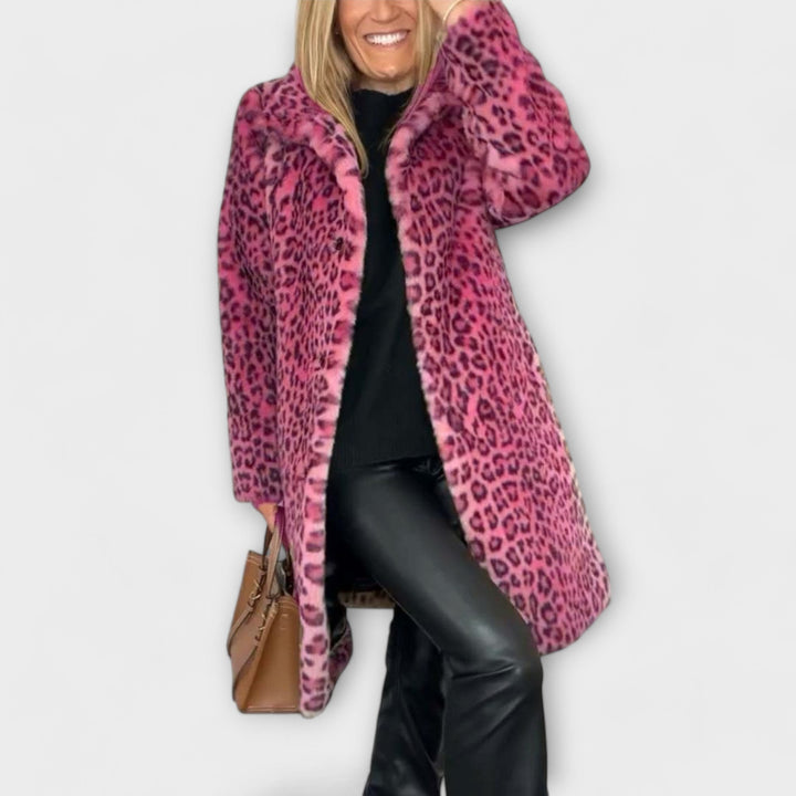 Maëva - Chic Leopard Print Coat