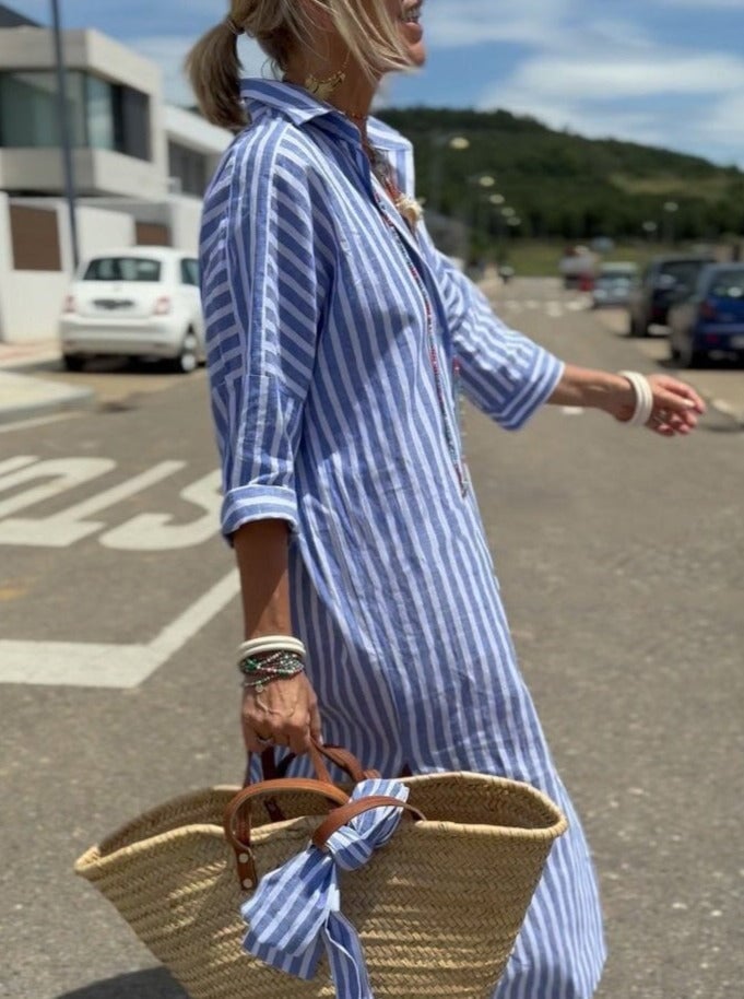 Muireann - Chic Striped Blouse