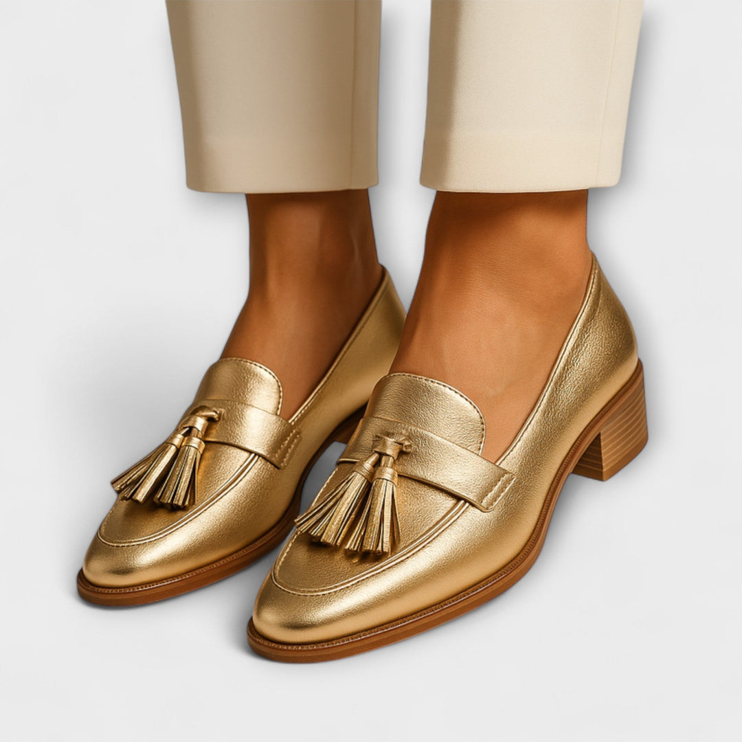 Nábla - Gold Fringe Loafers