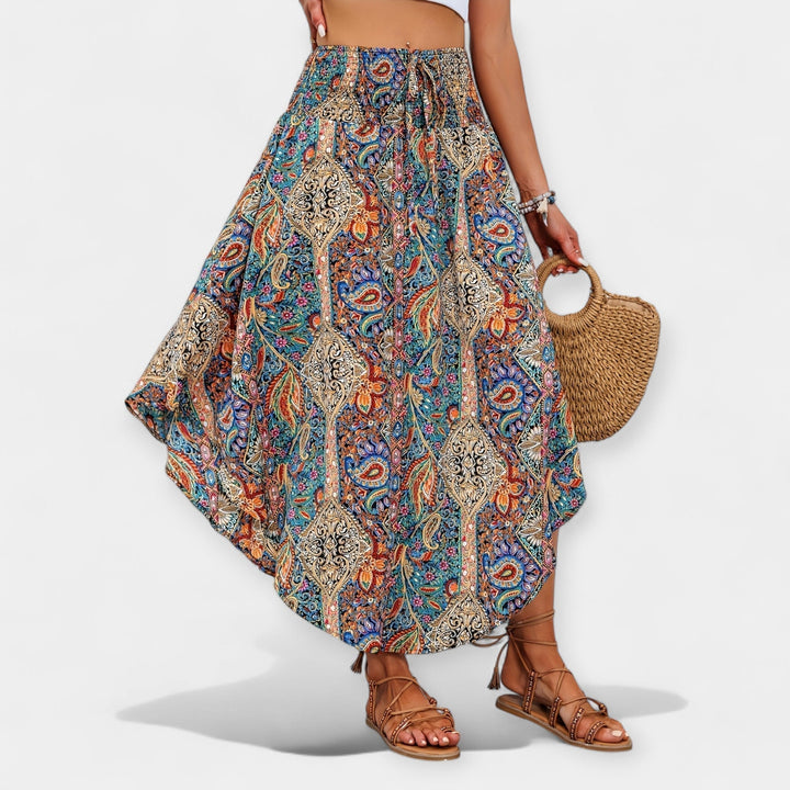 Saoirse - Midi Skirt with Floral Print