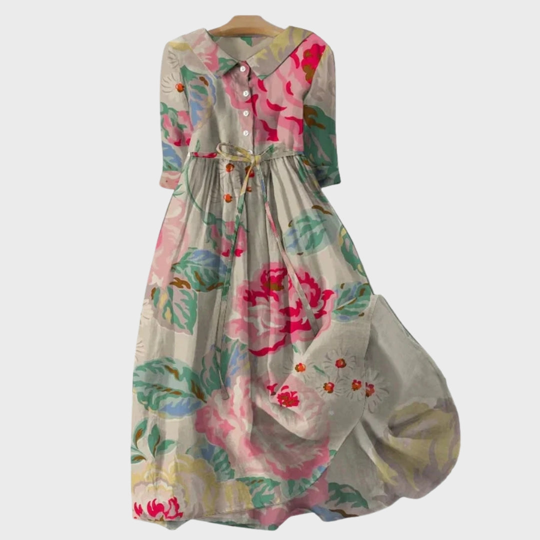 Caoimhe - Elegant Floral Maxi Dress