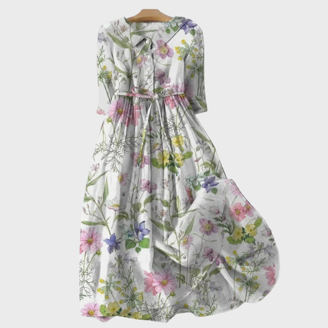 Aisling - Elegant Floral Maxi Dress