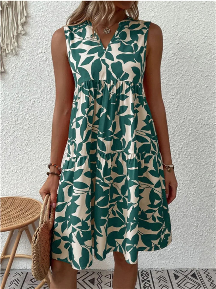 Gormfhlaith - Graceful Floral Gown