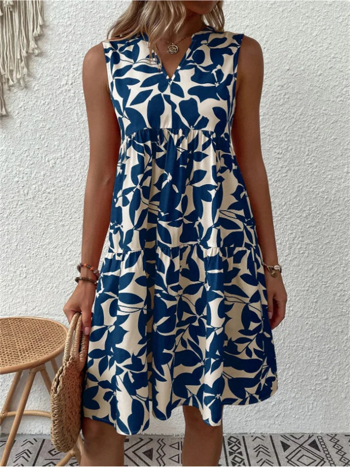 Gormfhlaith - Graceful Floral Gown