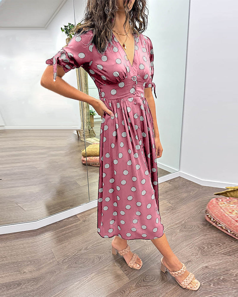 Éabha - Chic Polka Dot Dress