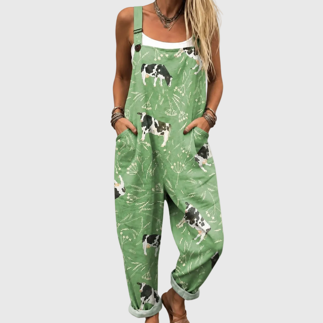 Green Cow Dungarees