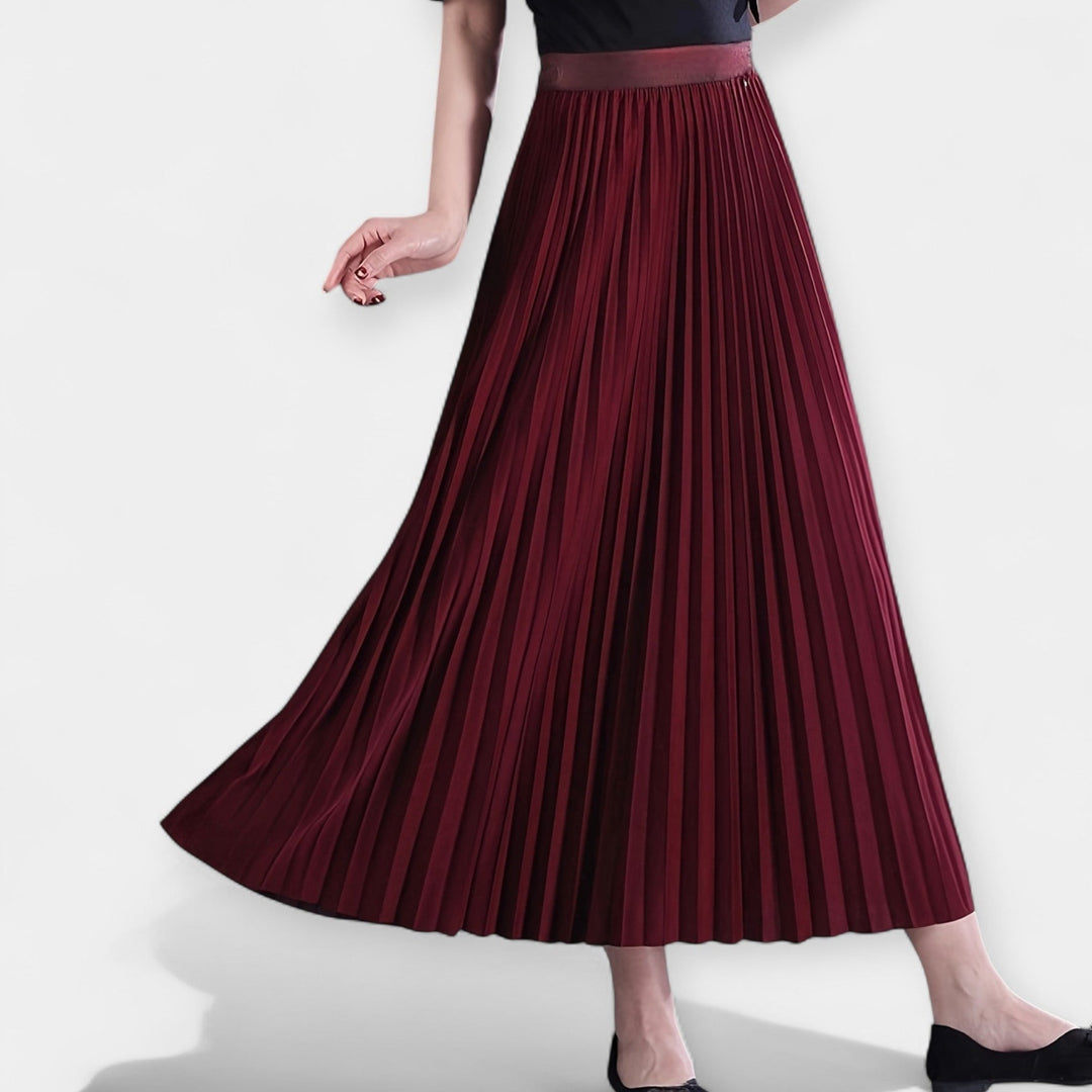 Aoife - Elegant Long Pleated Skirt