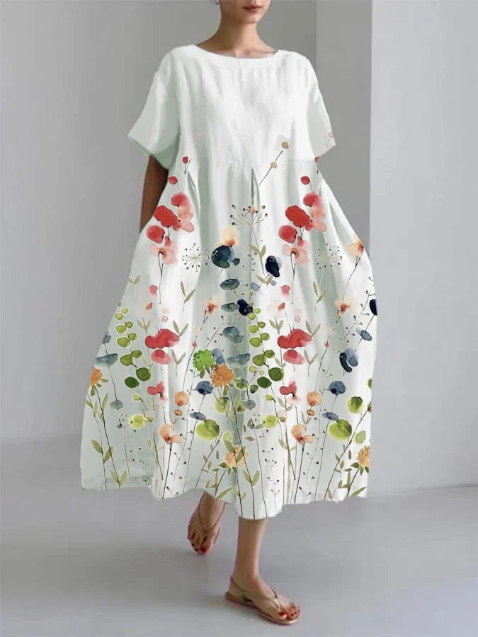 Kathleen - Elegant Floral Maxi Dress