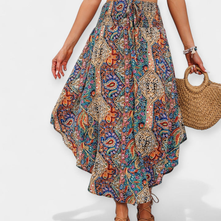 Saoirse - Midi Skirt with Floral Print