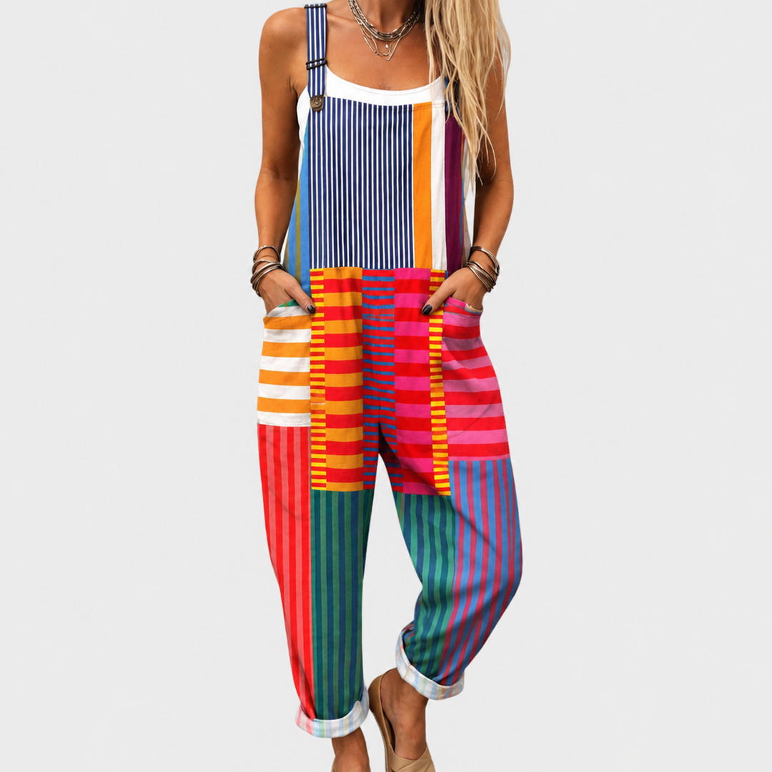 Cherished Print Dungarees
