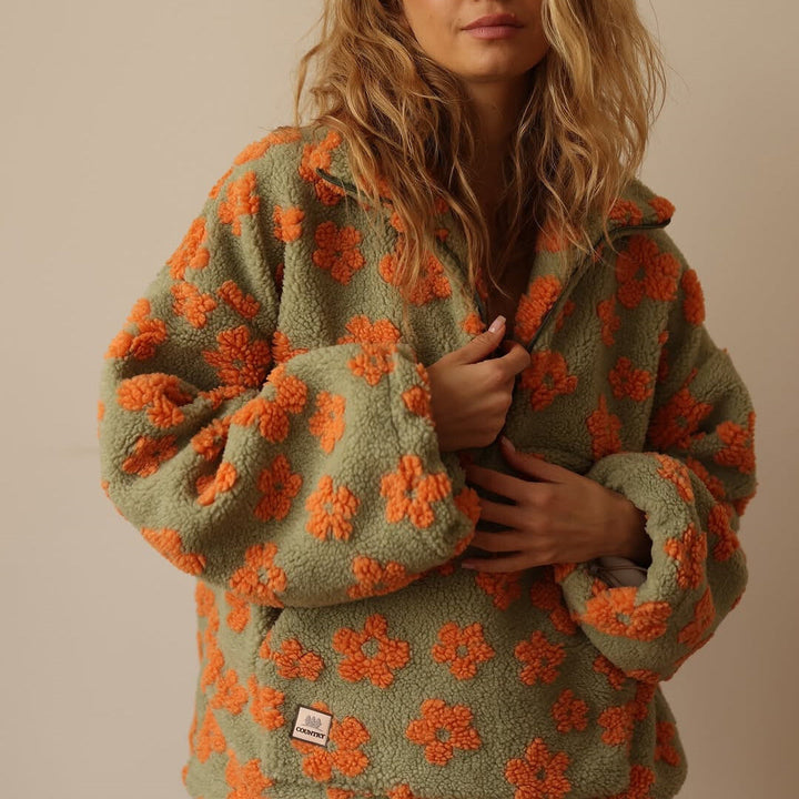 Íde - Oversized Floral Sweatshirt