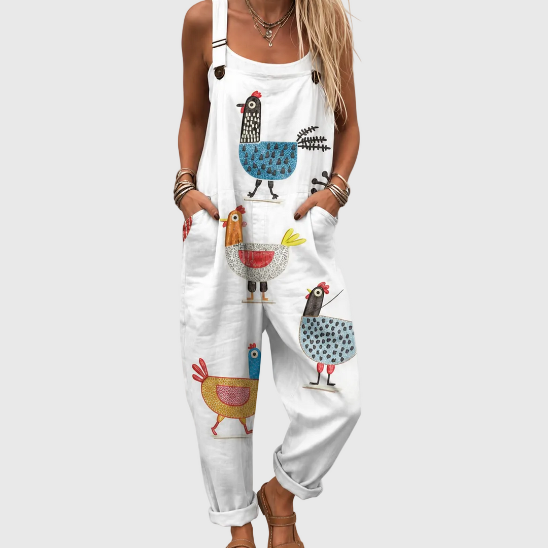 Happy Chickens Dungarees