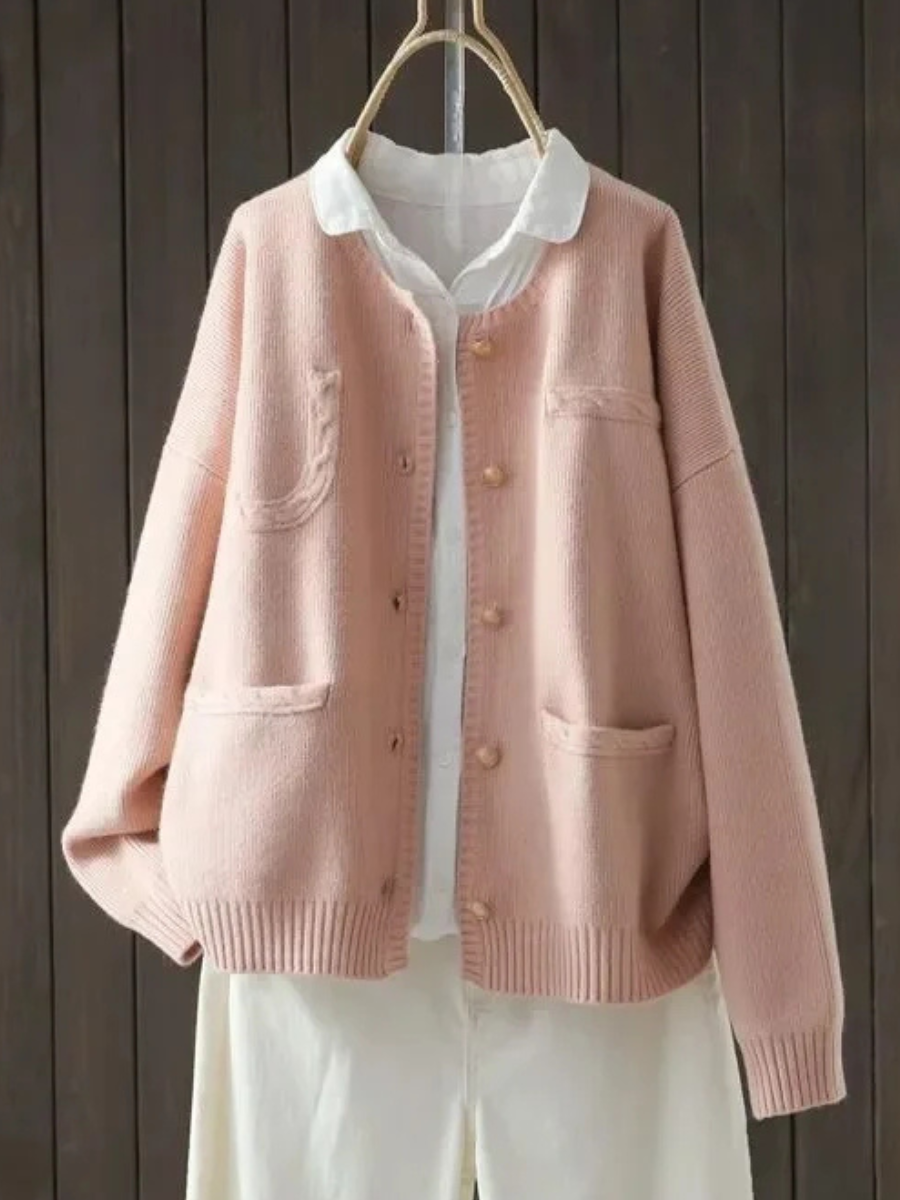 Gráinne - Chic Pink Cardigan