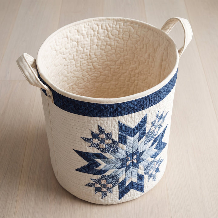 Snowflake | Quilted Laundry Basket