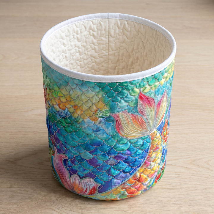 Marine Sparkle | Quilted Laundry Basket