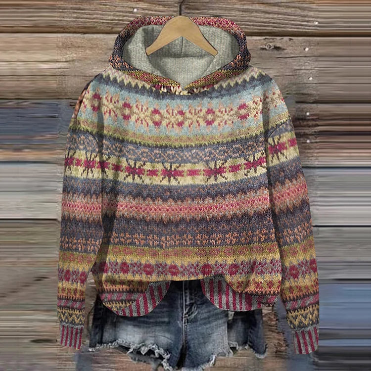 Aoibh | Vintage-Inspired Ethnic Sweatshirt