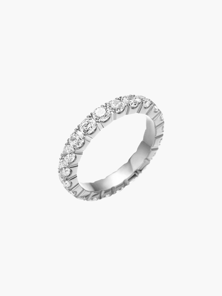 Niamh - Steel Diamond Ring