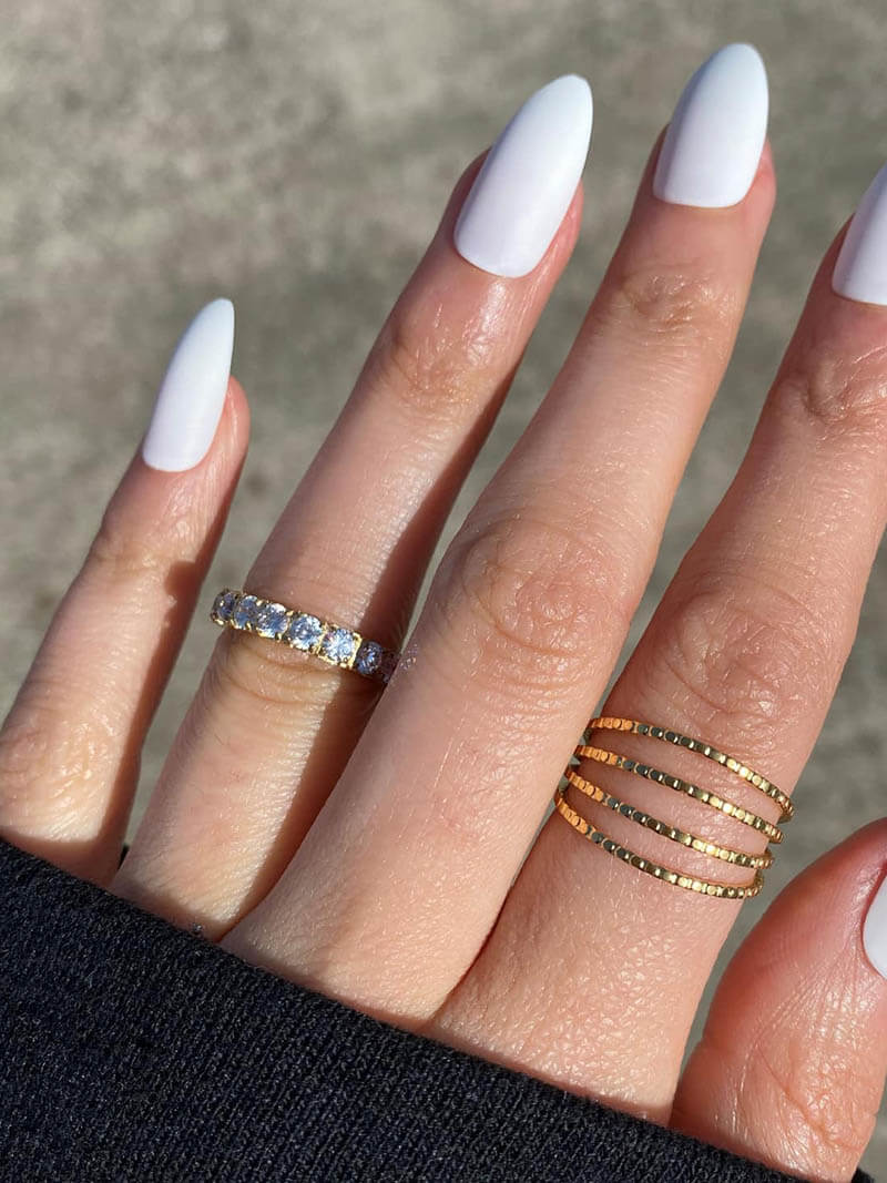Niamh - Steel Diamond Ring