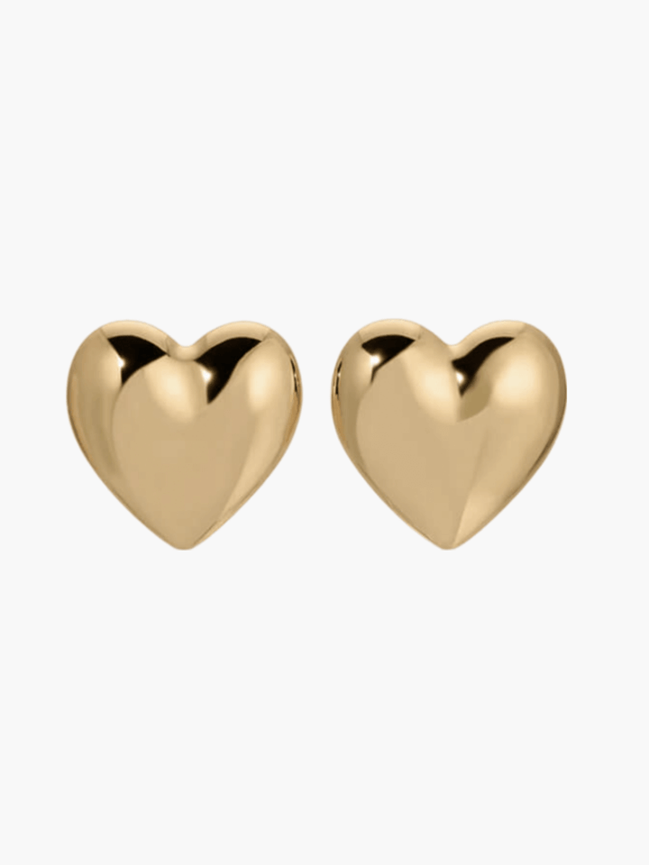 Gráinne - Bold Heart-Shaped Hoop Earrings