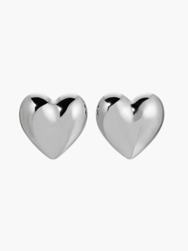 Gráinne - Bold Heart-Shaped Hoop Earrings