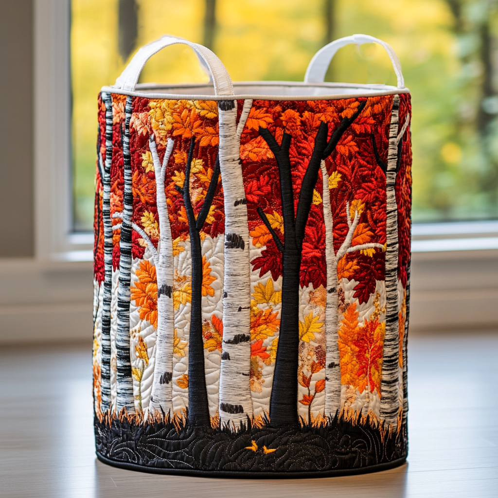 Mountain View | Quilted Laundry Basket