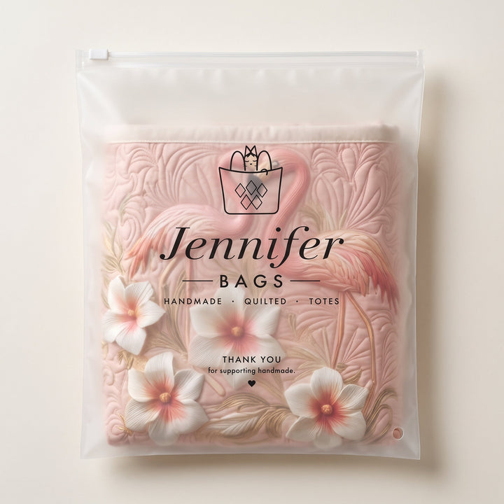 Floral Flamingo | Quilted Laundry Basket
