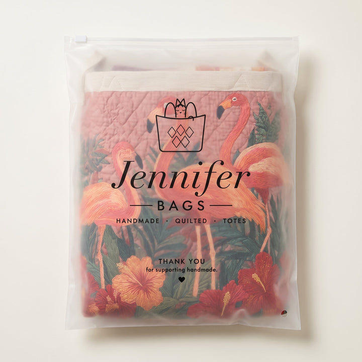 Flamingos in the Sun | Quilted Laundry Basket