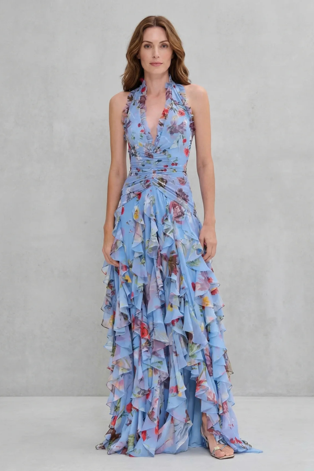 Orlaith - Halter Neck Long Dress