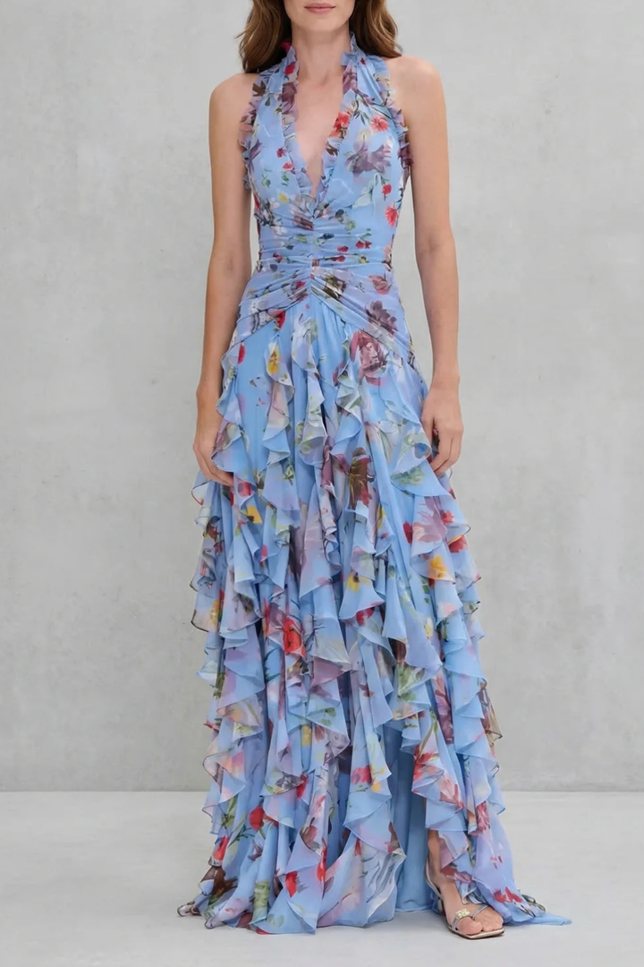 Orlaith - Halter Neck Long Dress