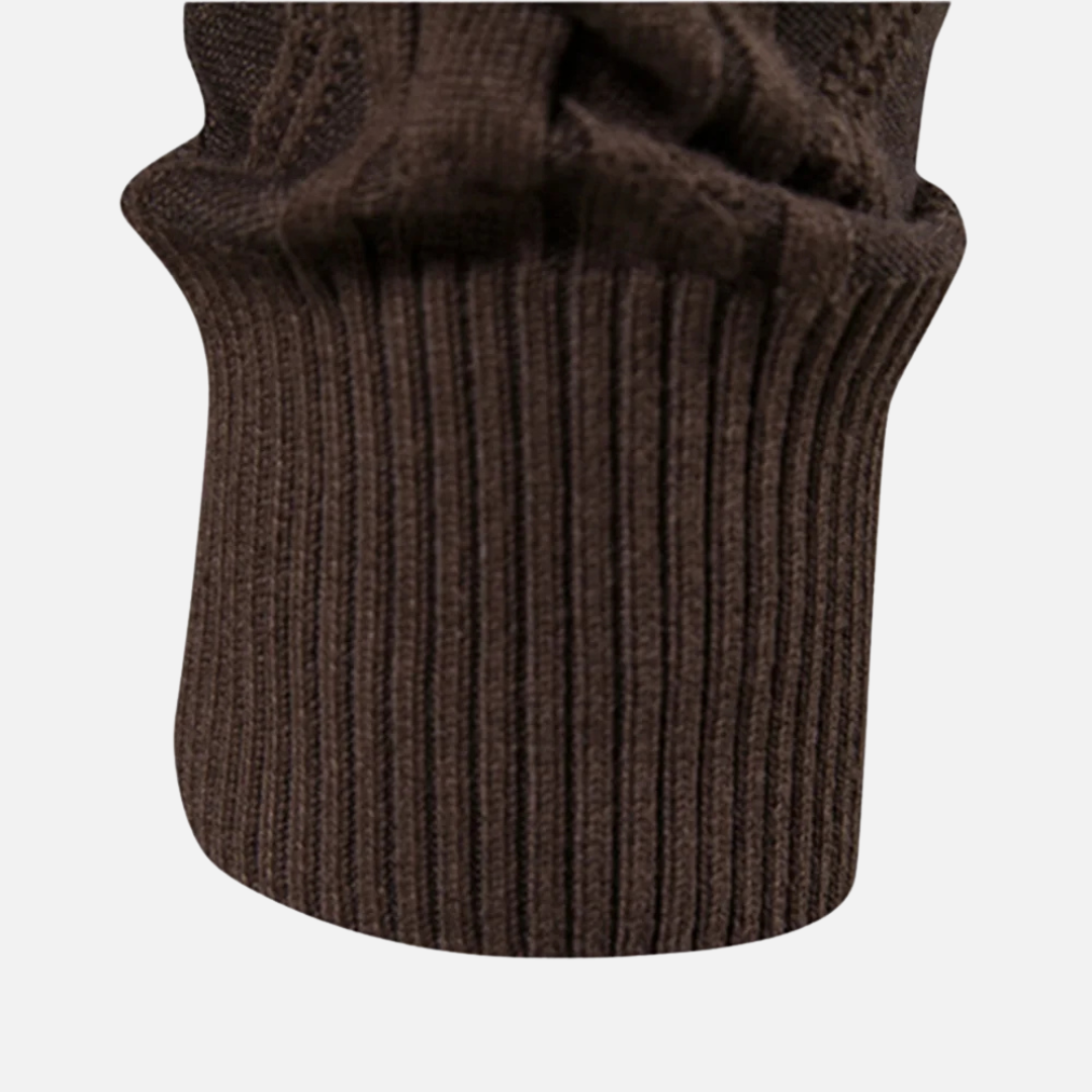 Éanna - Cozy Argyle Cardigan