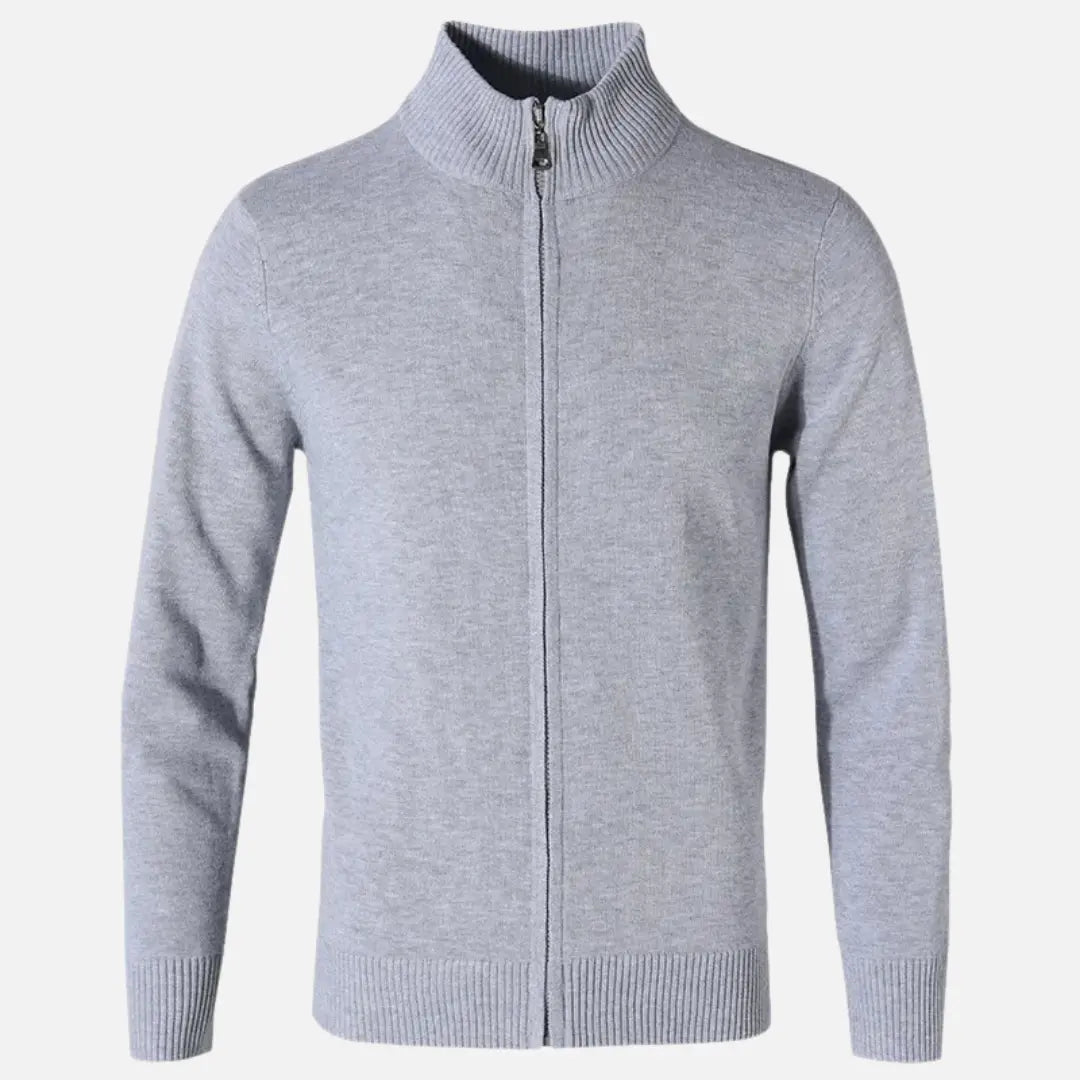 Senan - Textured Zip-Up Cardigan