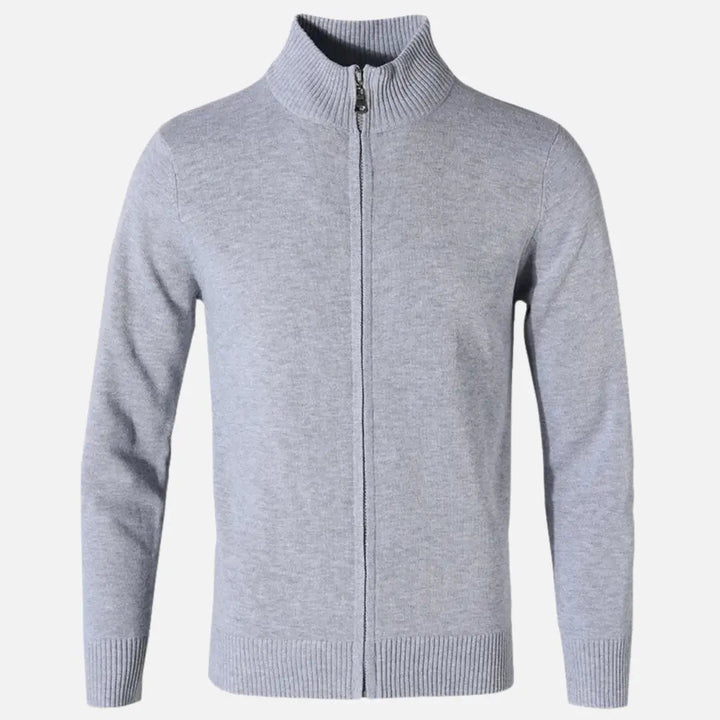 Senan - Textured Zip-Up Cardigan