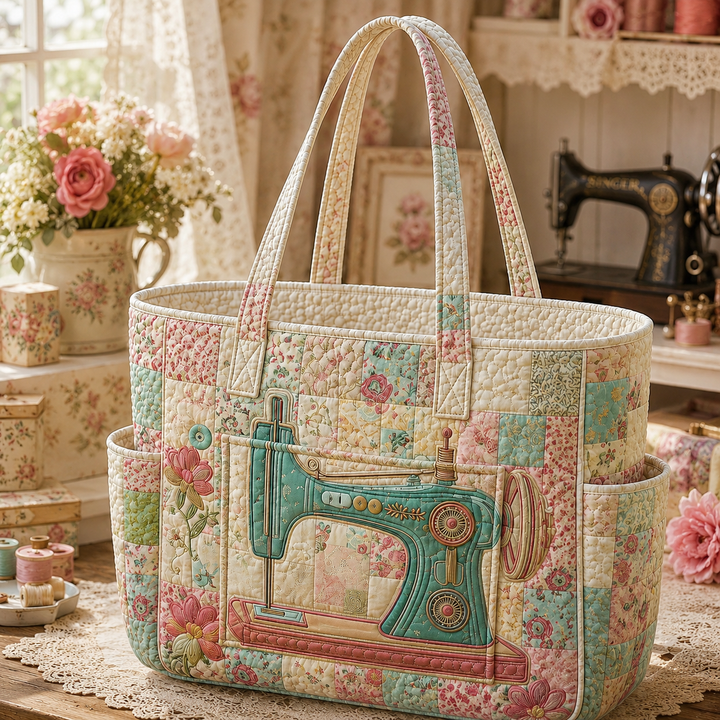 Siew Hoon | Quilted Tote Bag with Artistic Quilting