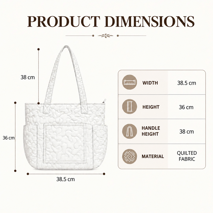 Swee Lan | Quilted Tote Bag with a Cat