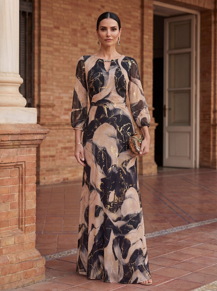 Ciara - Printed Gauze Dress
