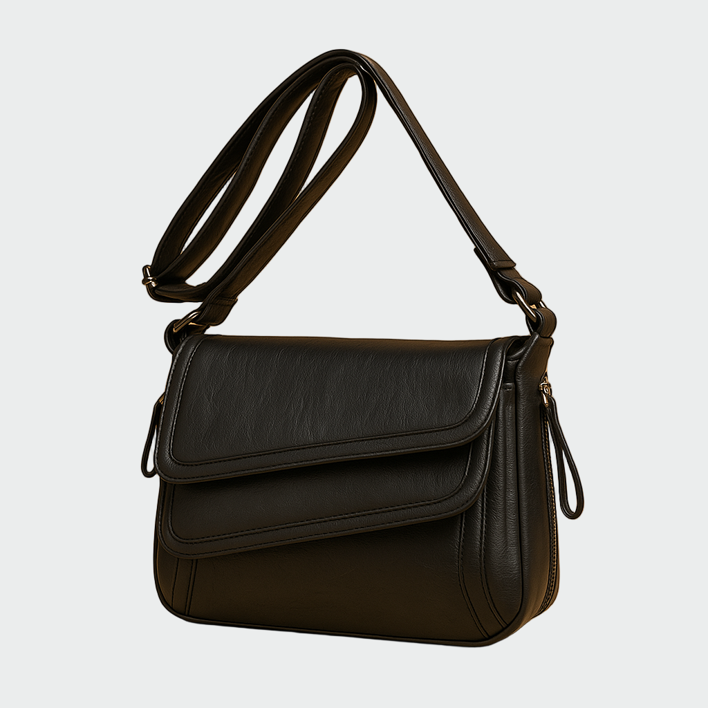 Maureen - Classic Black Shoulder Bag