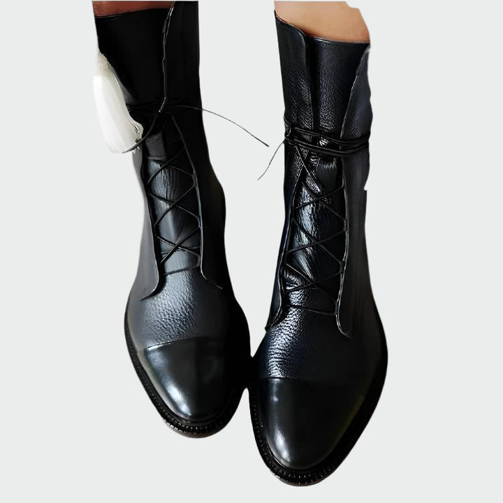 Bernadette - Sleek Black Ankle Boots