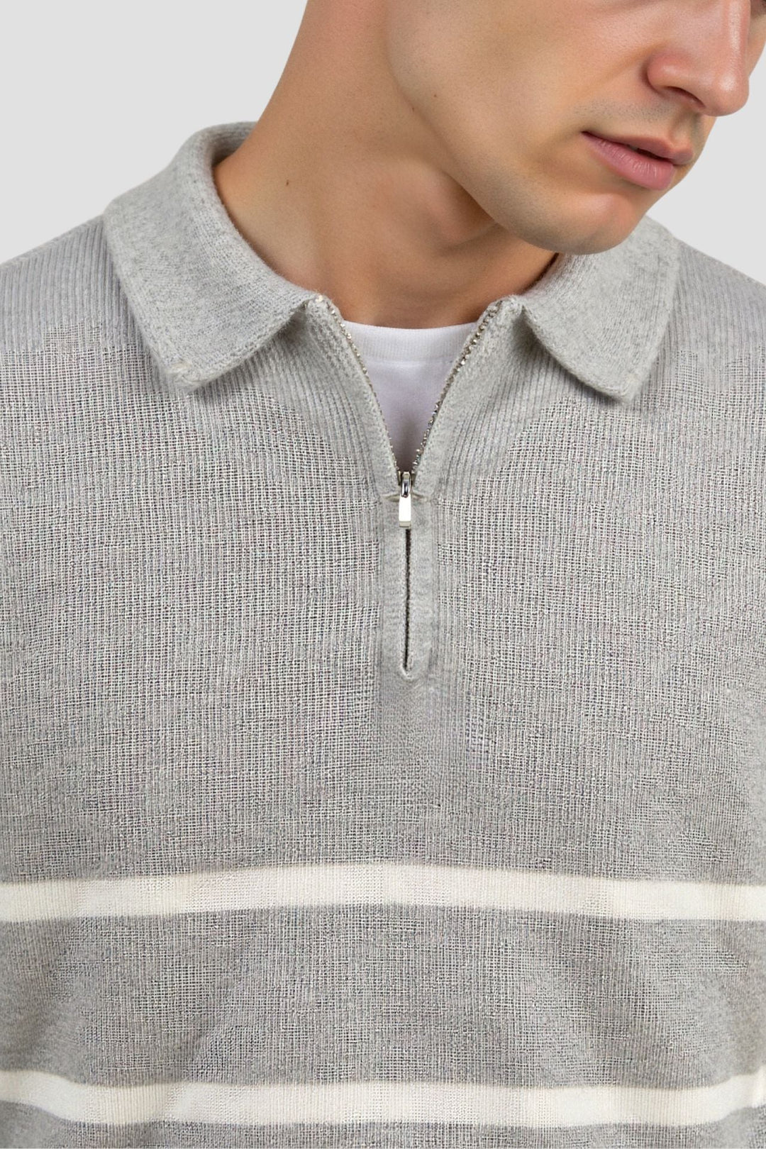 Seán - Striped Half-Zip Pullover