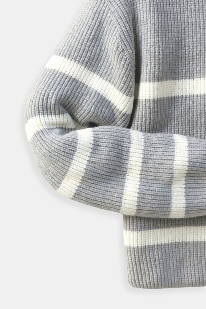 Seán - Striped Half-Zip Pullover