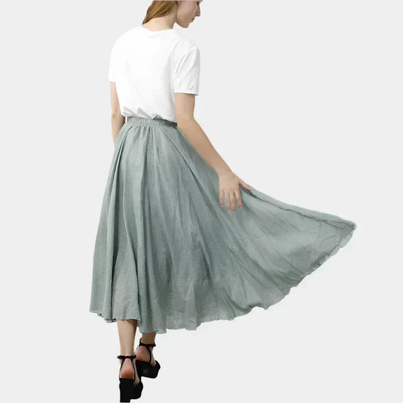 Gráinne - Chic Floor-Length Skirt