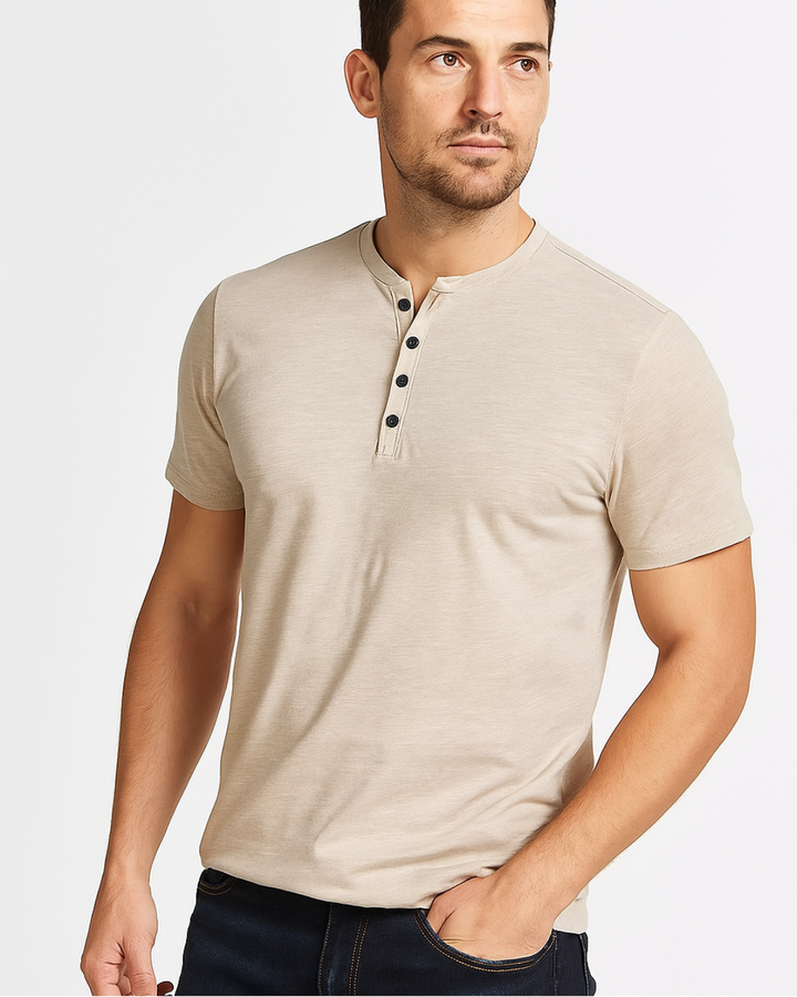 Cian - Chic Henley Top