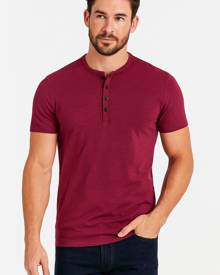 Cian - Chic Henley Top