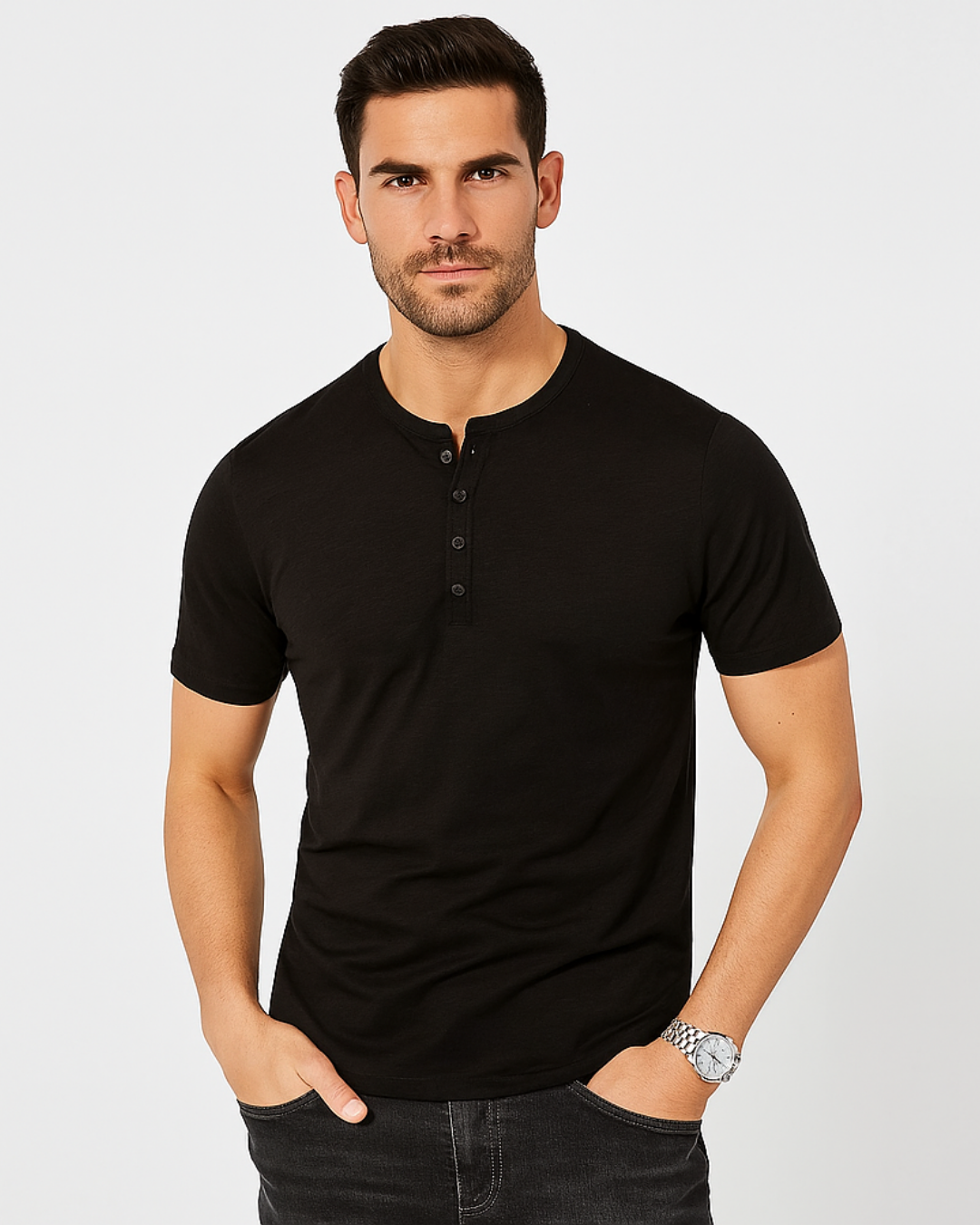 Cian - Chic Henley Top