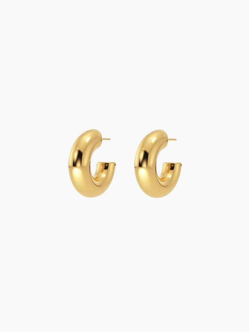 Sinéad - Bold Gold Hoop Earrings