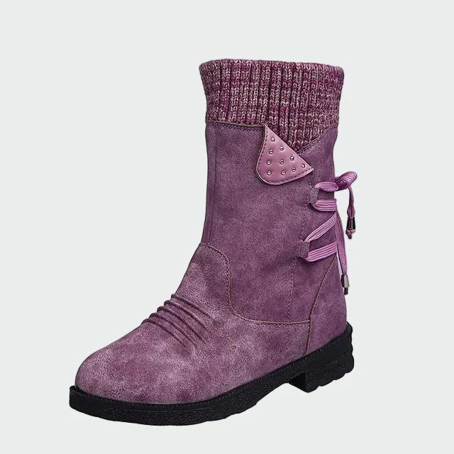 Eibhlín - Blue Woven Ankle Boots