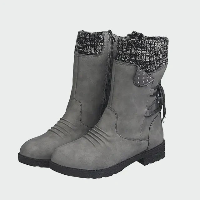 Eibhlín - Blue Woven Ankle Boots